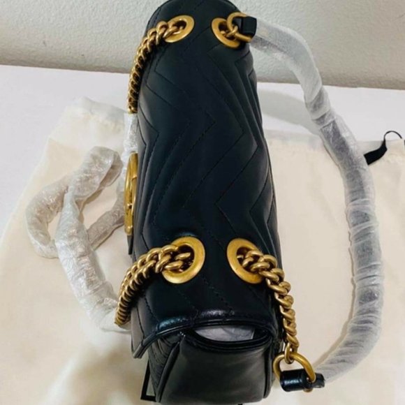 Gucci Small Marmont Black Crossbody Bag Brand New - Picture 4 of 12